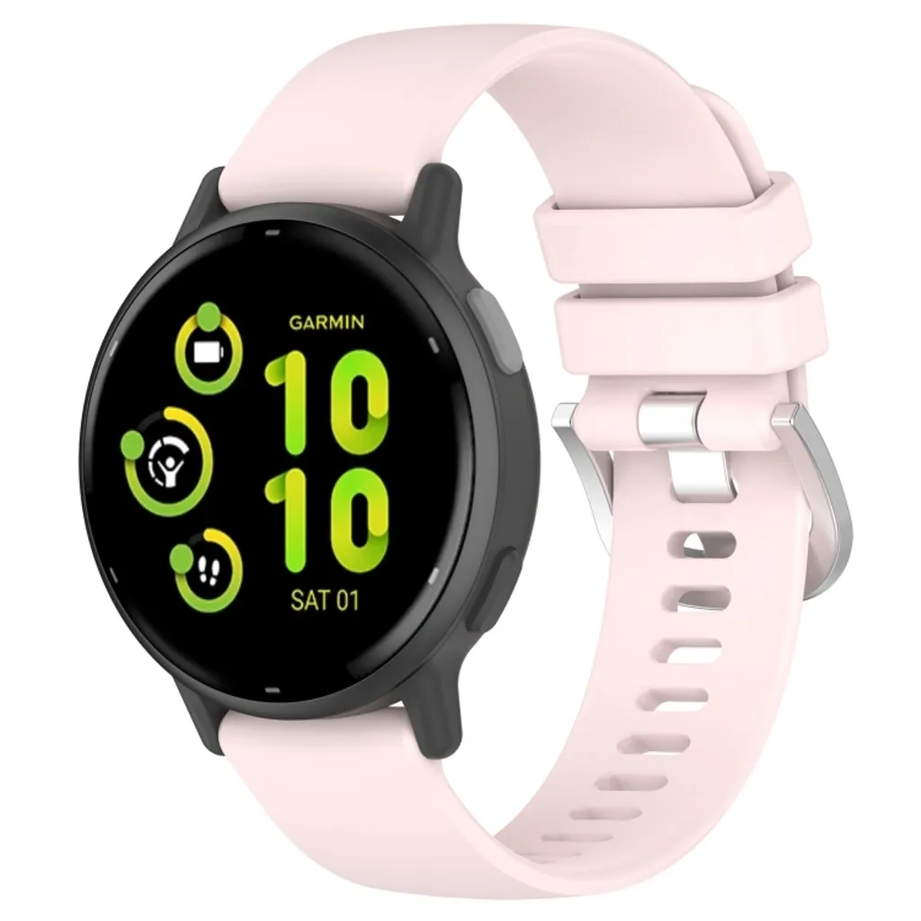 Garmin Vivoactive 5 Klokkereim i Silikon – Rosa v:3297702