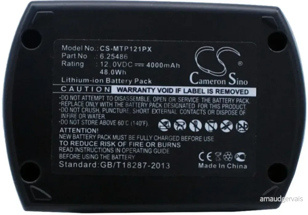 Batteri til Metabo ULA9.6-18, 12.0V, 4000 mAh v:6856217