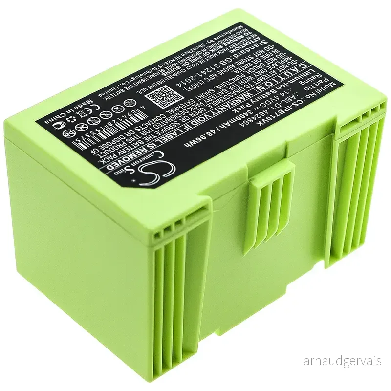 Batteri til iRobot Roomba e619820, 14,4V, 3400mAh v:1082894