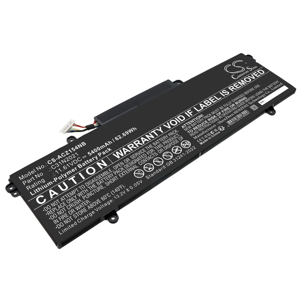 Batteri til ZenBook 14X OLED UX5401EA-PURE15, 11.61V, 5400mAh v:1556840