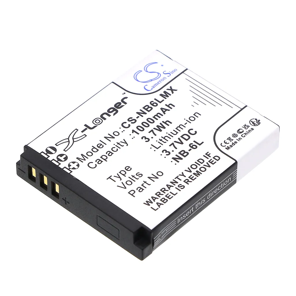 Batteri til Canon PowerShot D30, 3,6 (3,7)V, 1000mAh v:3043544