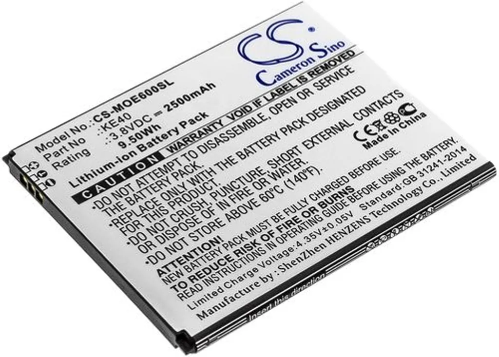Batteri til Motorola XT2005-1, 3.8V, 2500 mAh v:2287697
