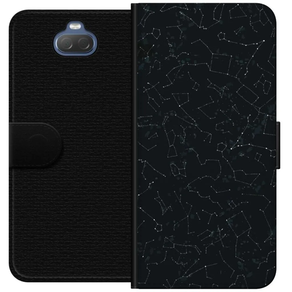 Sony Xperia 10 Sort Lommebokdeksel Himlakroppar v:8375158