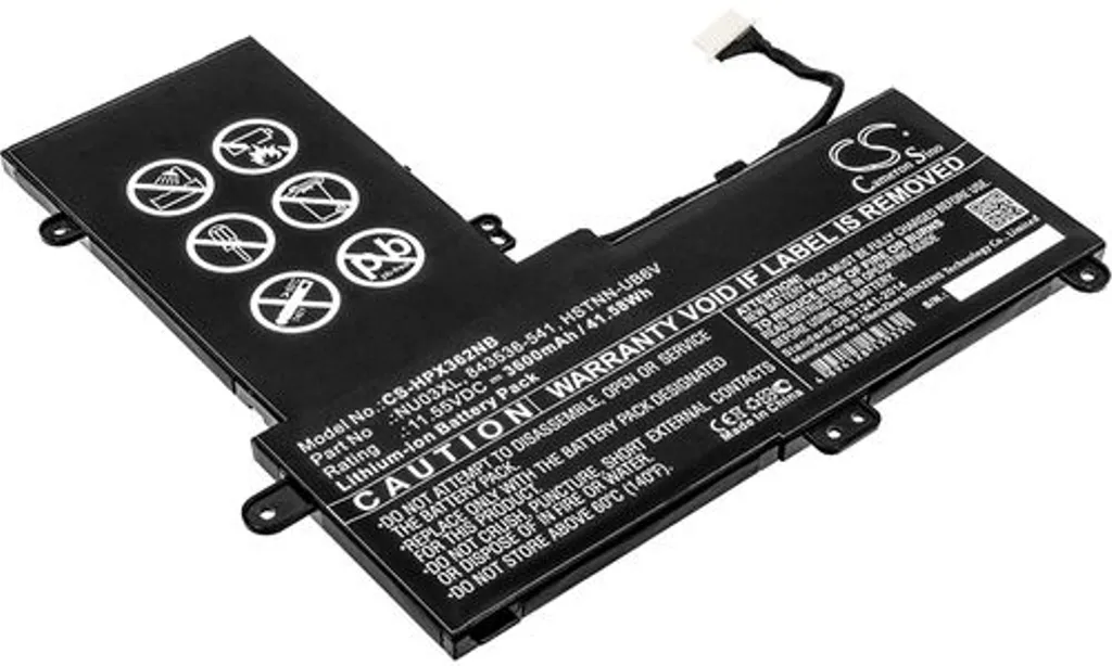 Batteri til HP 11-AB004NB, 11.55V, 3600 mAh v:2820522
