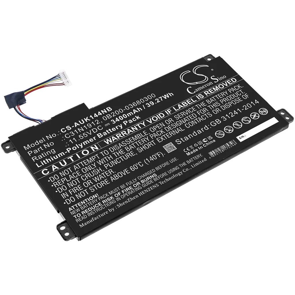 Batteri til E510MA-EJ133T, 11.55, 3400mAh v:9473175