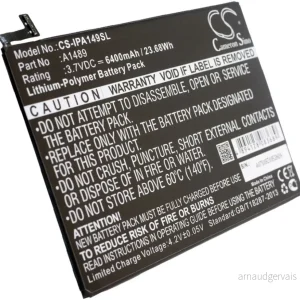 A1489 for Apple, 3,7V, 6400mAh v:1061345 A1489 for Apple, 3,7V, 6400mAh v:1061345