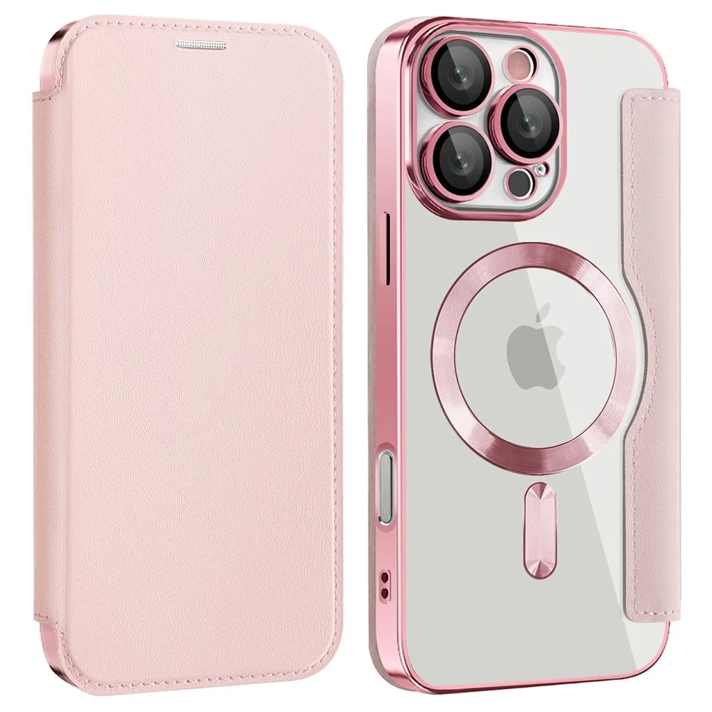 iPhone 16 Pro Max Etui med Kortspor – Rosa v:8838204