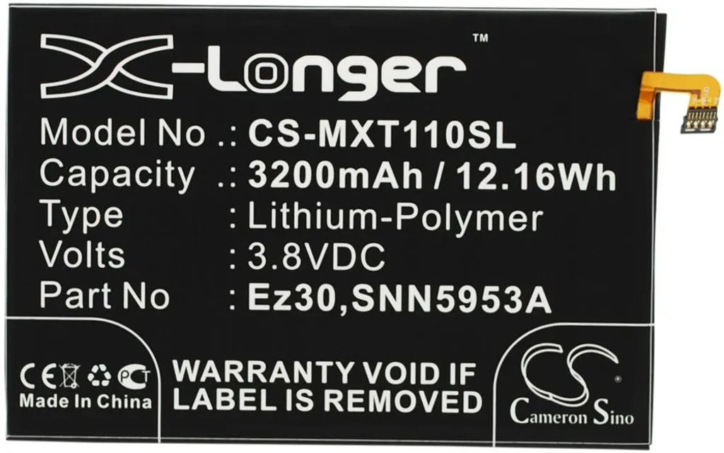 Batteri til EZ30 for Google, 3.8V, 3200 mAh v:7014447