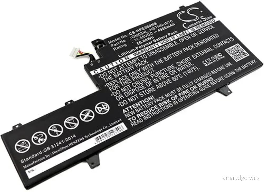 Batteri til 863167-1B1 for HP, 11,55V, 4900mAh v:4263674