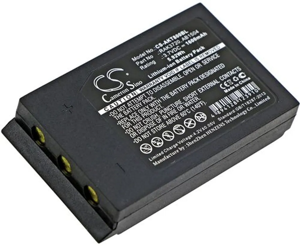 Batteri til Akerstroms AQ80 Transmitters, 3.7V, 1600 mAh v:7935772