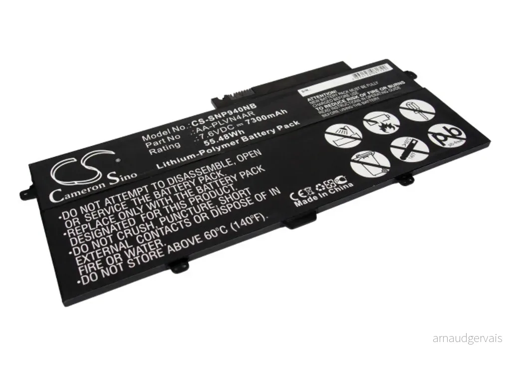 Batteri til Samsung NP940X3G-K01NL, 7.6V, 7300 mAh v:8465358