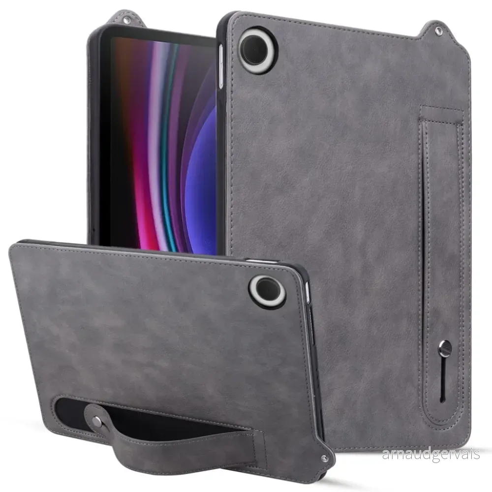 Samsung Galaxy Tab A11/Tab A9 Etui med Håndgrep og Sammenleggbar Funksjon – Grå v:6792483 Samsung Galaxy Tab A11/Tab A9 Etui med Håndgrep og Sammenleggbar Funksjon – Grå v:6792483