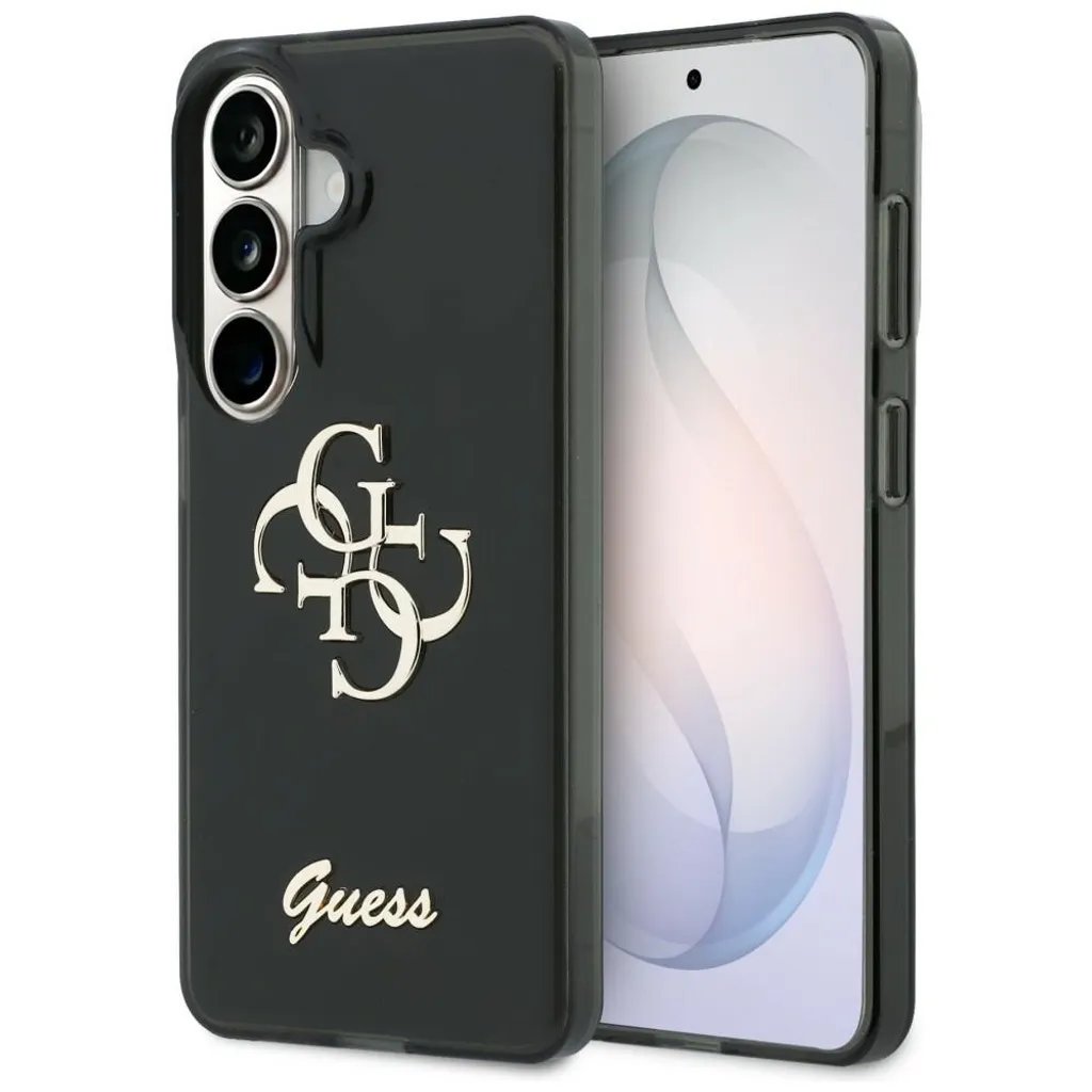 Guess 4G Script Metal Deksel til Samsung Galaxy S26 – Svart v:1435317
