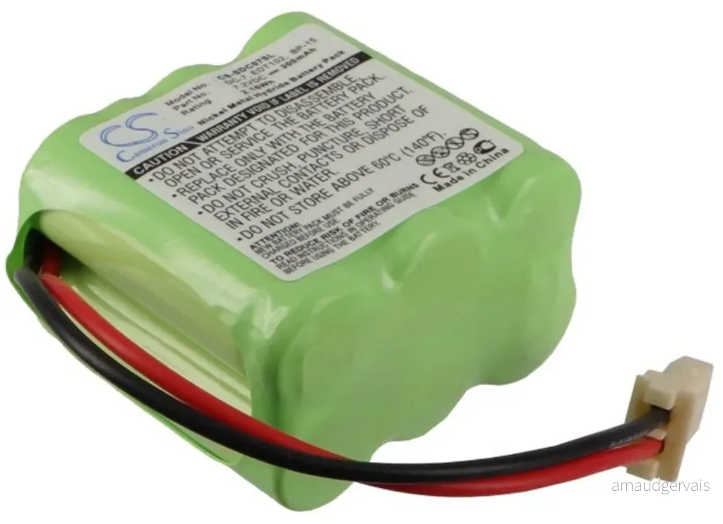 Batteri til Dogtra Transmitter 1202NC, 7.2V, 300 mAh v:2999195