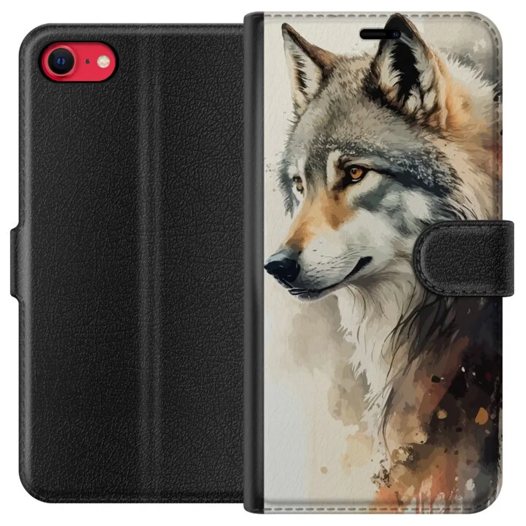 Apple iPhone 8 Sort Lommebokdeksel Varg v:5288951