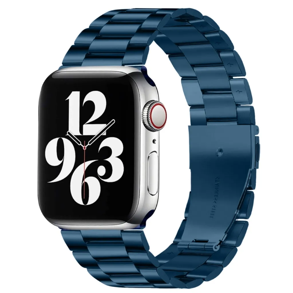 Apple Watch 42/44/46/49mm Klokkereim Rustfritt stål – Blå v:3400486 Apple Watch 42/44/46/49mm Klokkereim Rustfritt stål – Blå v:3400486