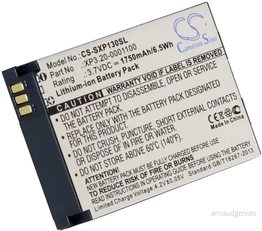 Batteri til Sonim XP3400, 3.7V (3.6V), 1750 mAh v:7312613