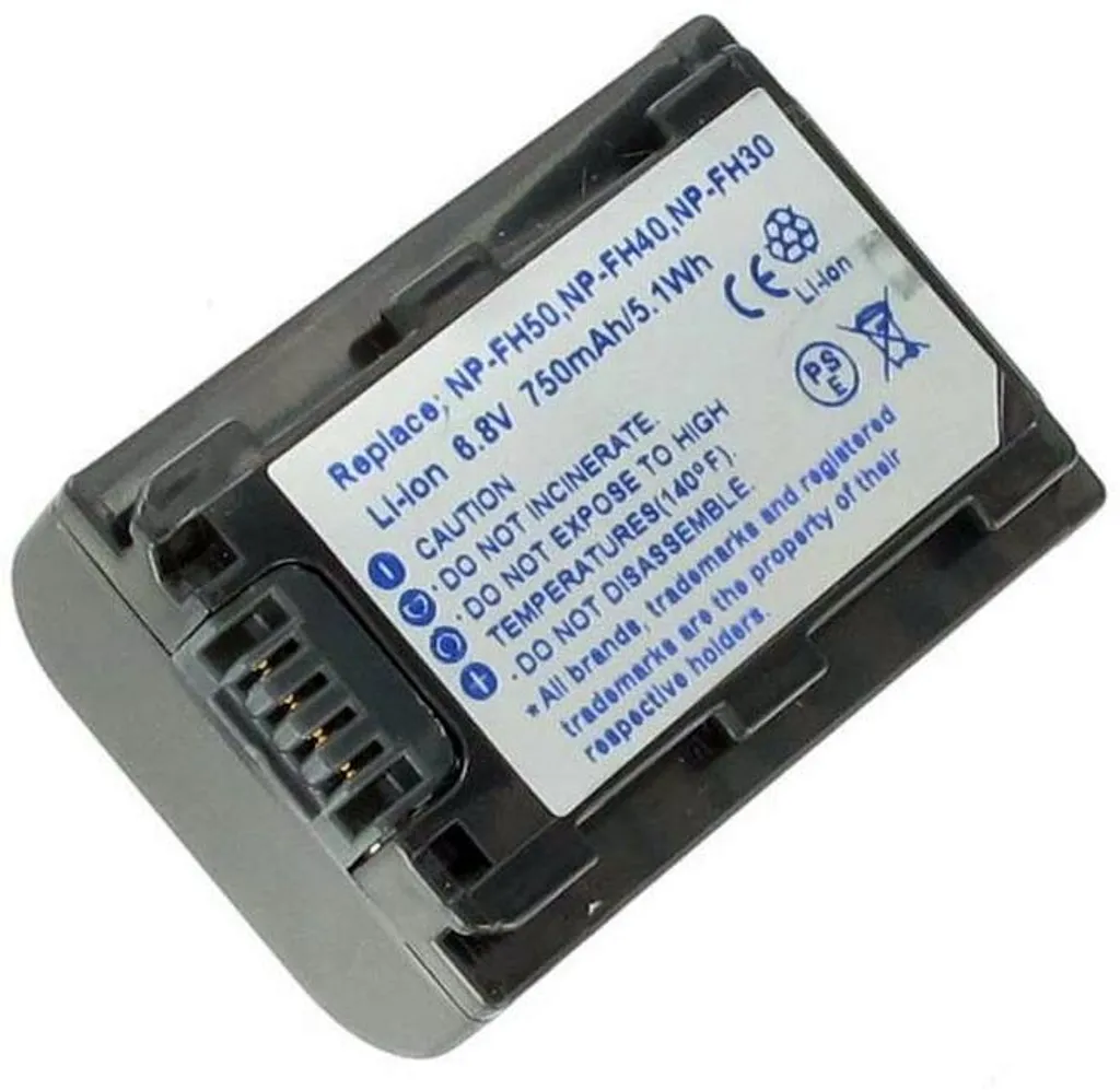 Batteri til Sony HDR-CX11E, 6.8V, 750 mAh v:2984624
