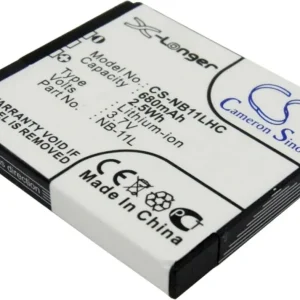 Batteri til Canon IXY 110F, 3.7V, 680 mAh v:2158867