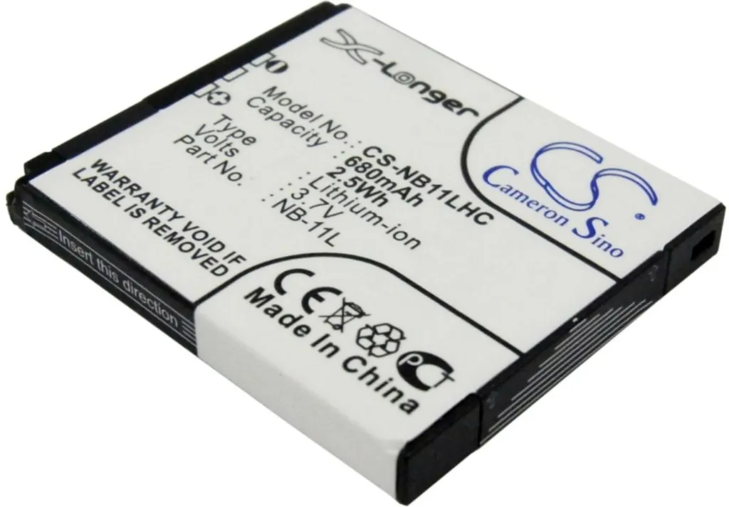 Batteri til Canon IXY 110F, 3.7V, 680 mAh v:2158867