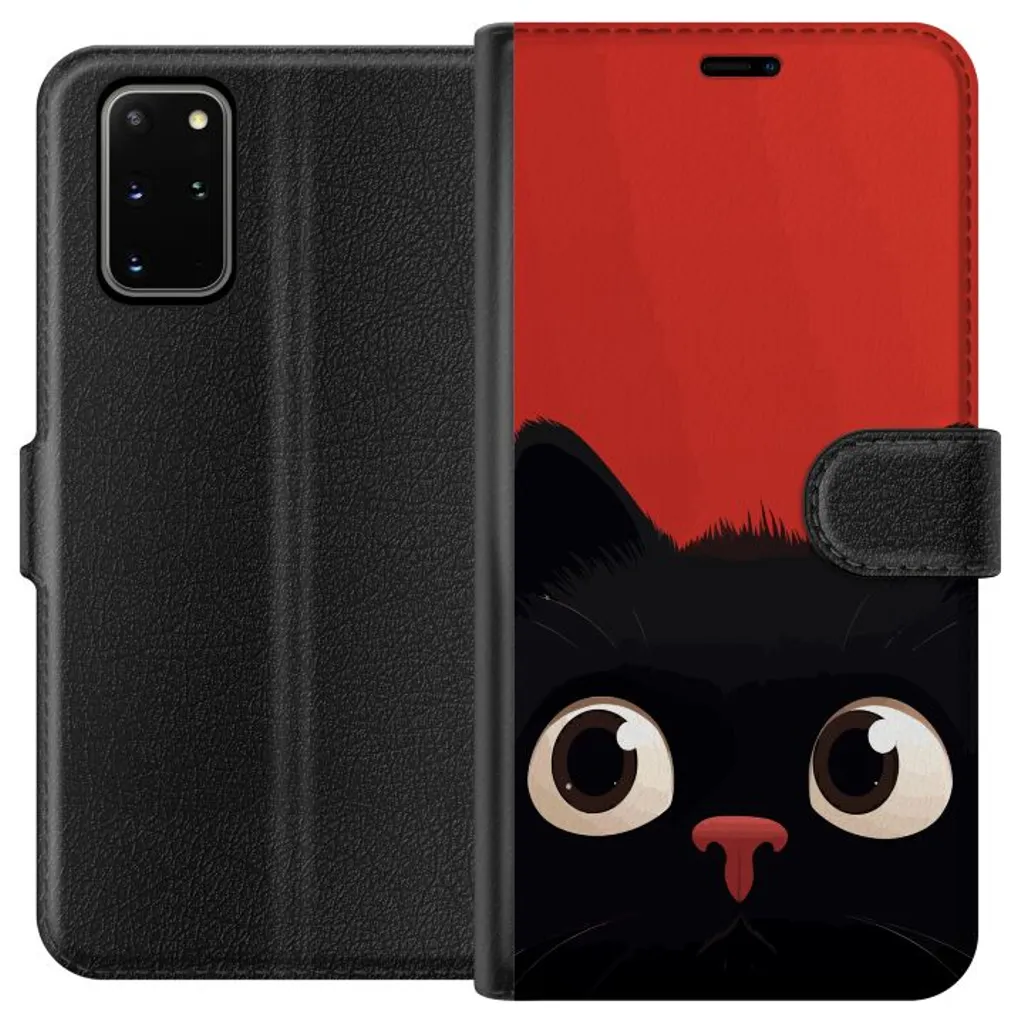 Samsung Galaxy S20+ Sort Lommebokdeksel Busig Katt v:6320242 Samsung Galaxy S20+ Sort Lommebokdeksel Busig Katt v:6320242