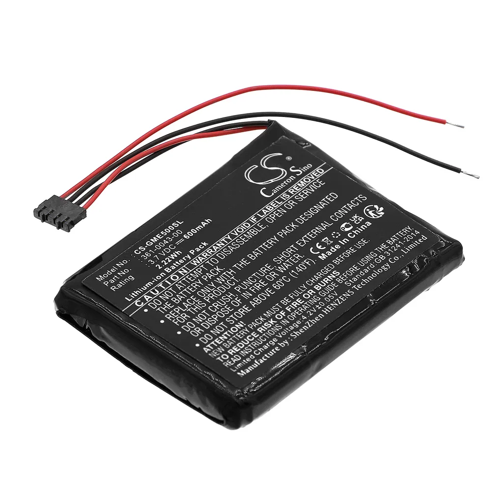 Batteri til 361-00043-01 for Garmin, 3.7V, 600 mAh v:8549844 Batteri til 361-00043-01 for Garmin, 3.7V, 600 mAh v:8549844