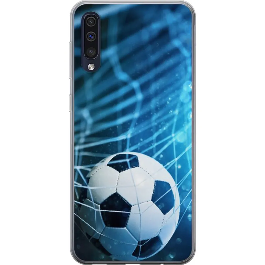 Samsung Galaxy A50 Gjennomsiktig Telefondeksel Fotboll v:1850545