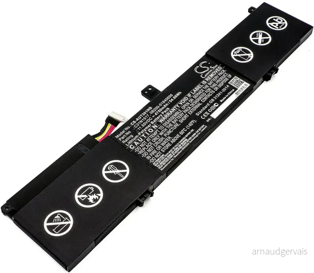 Batteri til Asus TP301UA-DW009R, 11,55V, 4750mAh v:3253995