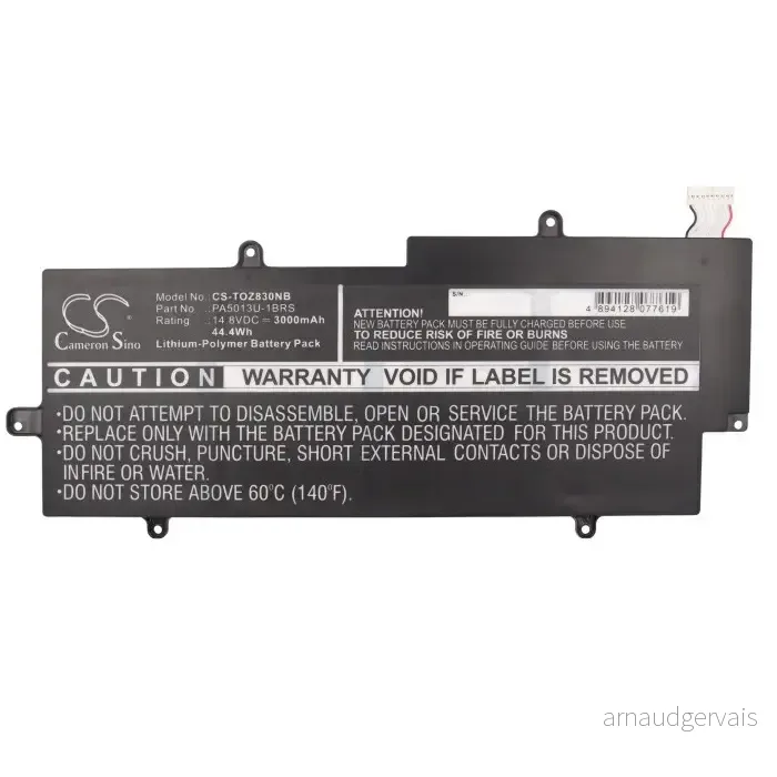 Batteri til Toshiba Portege Z930-03Q, 14.8V, 3000 mAh v:5511762