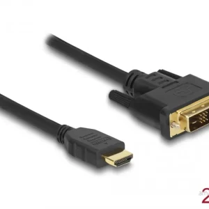 Delock HDMI til DVI 18+1 kabel toveis 2m v:5779582