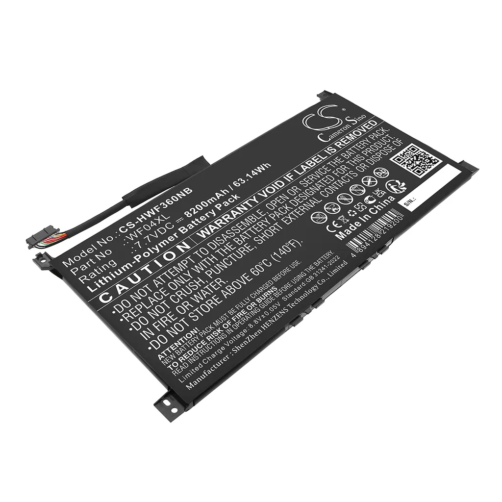 Batteri til ENVY X360 13-BF0003NI, 7.7V, 8200mAh v:1075289
