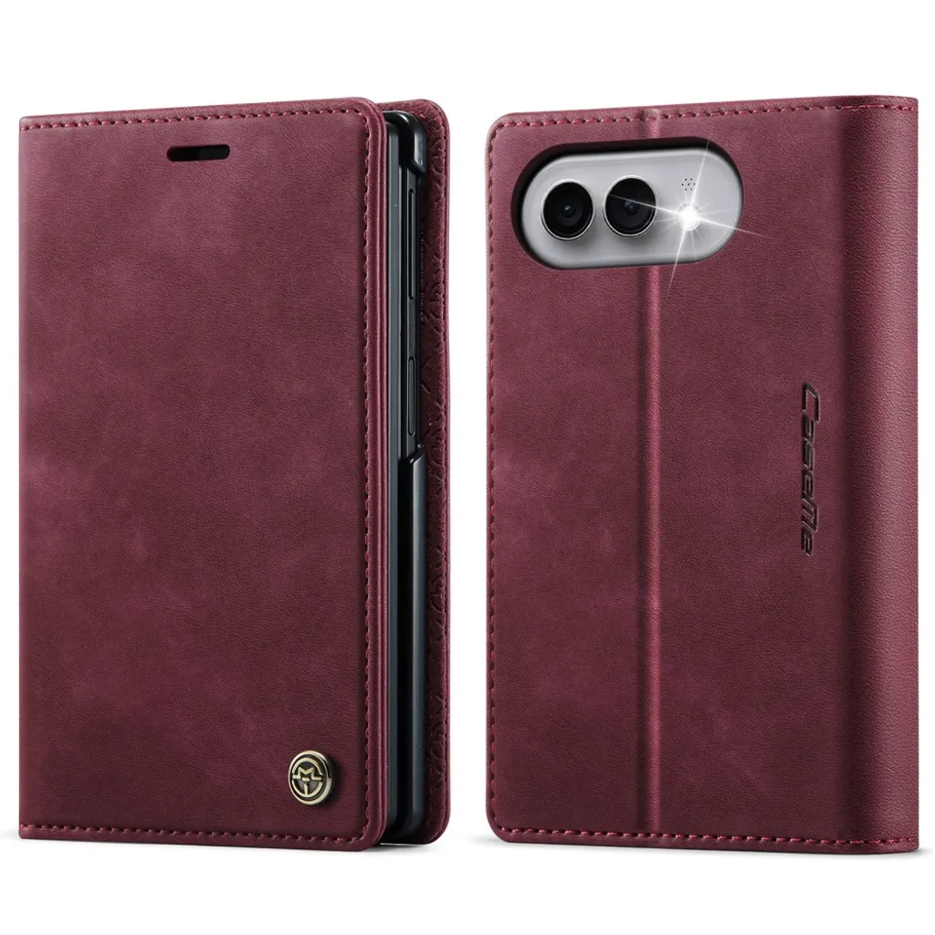 CASEME iPhone Duo Lommeboketui med RFID-beskyttelse – Rød v:7038775