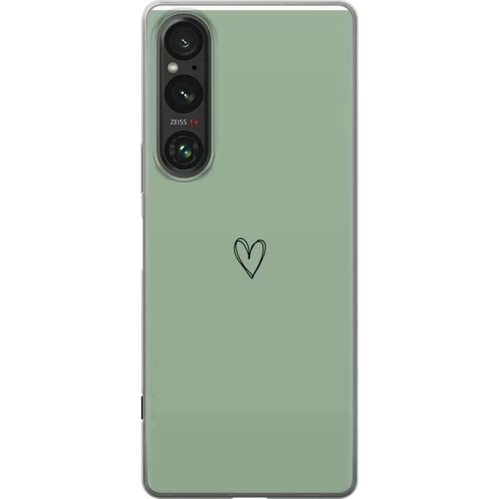 Sony Xperia 1 V Gjennomsiktig Telefondeksel Hjärta v:8637882
