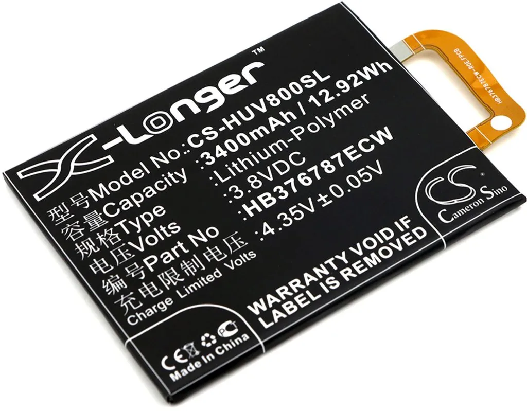 Batteri til Huawei Honor V8 Premium, 3.8V, 3400 mAh v:7051862