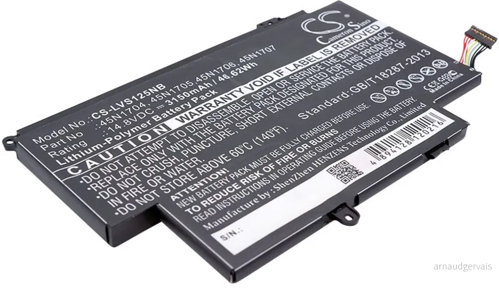 Batteri til 45N1705 for Lenovo, 14.8V, 3150 mAh v:1317081