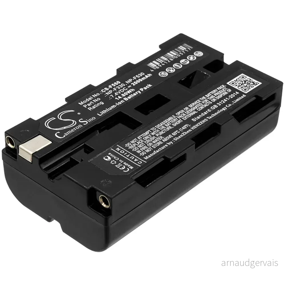 Batteri til Sony DCR-TR7000E, 7,2 (7,4)V, 2000mAh v:2275930