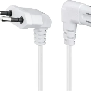 Goobay Tilkoblingskabel, Vinklet, 3m – Hvit v:2882511