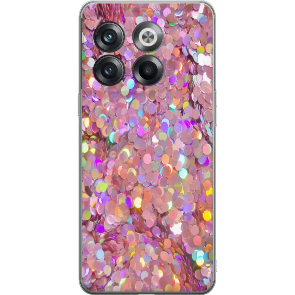 OnePlus 10T Gjennomsiktig Telefondeksel Glitter v:2232315