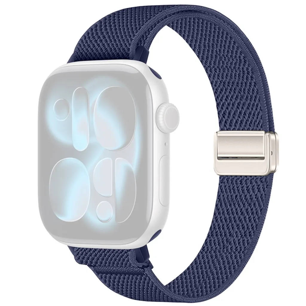 Apple Watch 49/46/44/42mm Slank nylon klokkerem – Mørkblå v:5721376 Apple Watch 49/46/44/42mm Slank nylon klokkerem – Mørkblå v:5721376