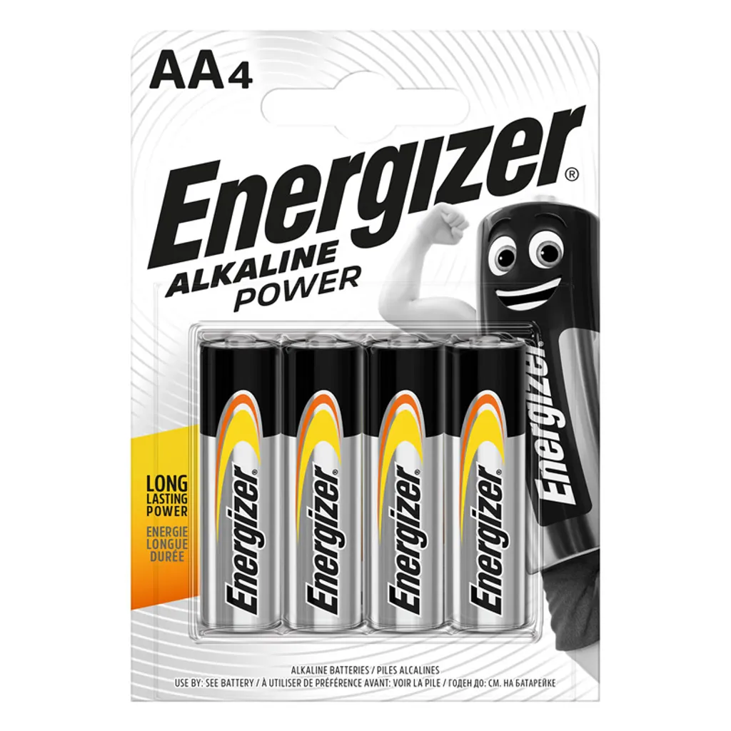 Energizer Alkaline Power AA-batteri LR6 4-pack v:2268538