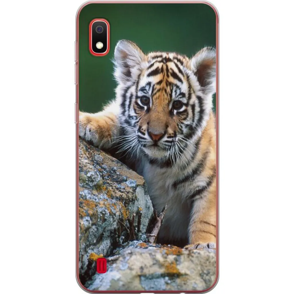 Samsung Galaxy A10 Gjennomsiktig Telefondeksel Tiger v:3771464