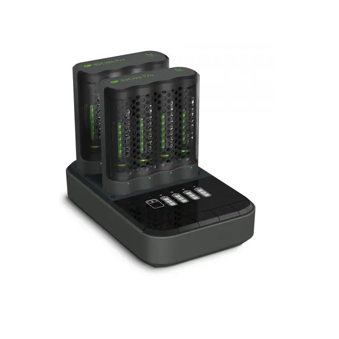 Bateriladere (4h) inkl. 8 stk GP Pro Recyko AA Photoflash 2000mAh v:3588921