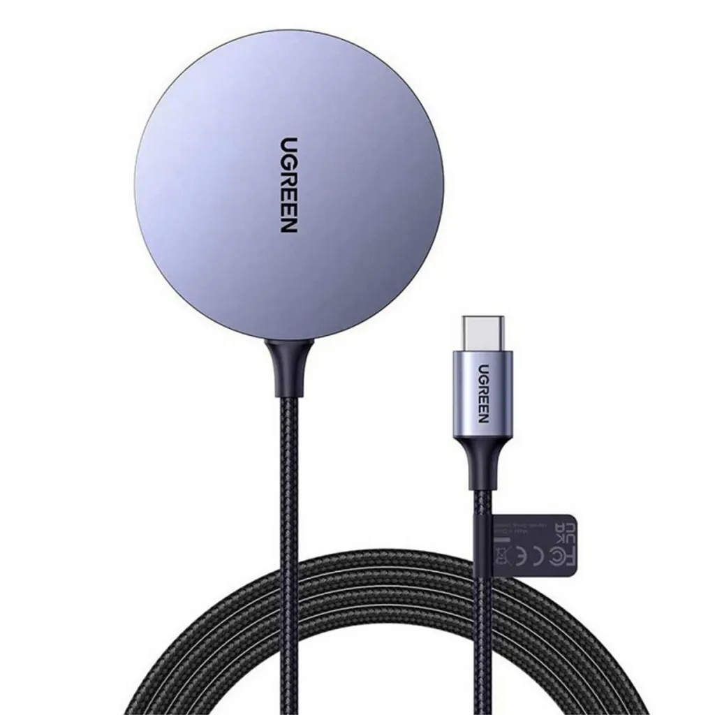 UGREEN CD245 trådløs lader 15W, 1,5m – grå v:2812521
