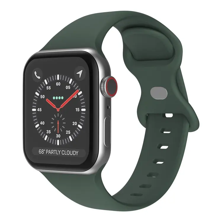 Apple Watch 38/40/41/42mm Silikon Klokkereim – Grønn v:1783175
