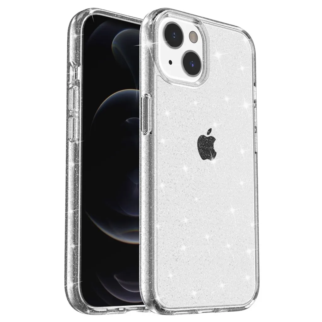 Glitrende iPhone 15 Plus deksel – Hvitt v:7909813