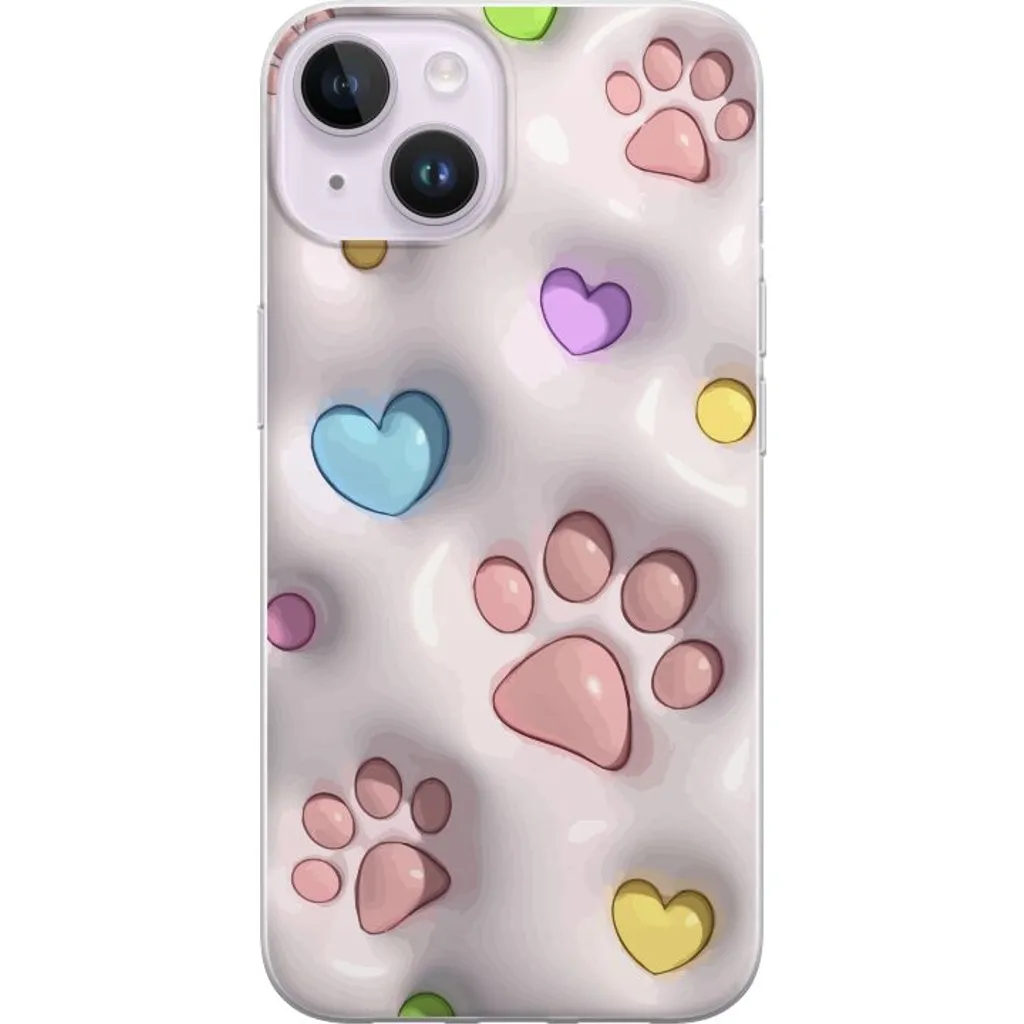 Apple iPhone 14 Gjennomsiktig Telefondeksel Fluffiga Tassar v:3735511