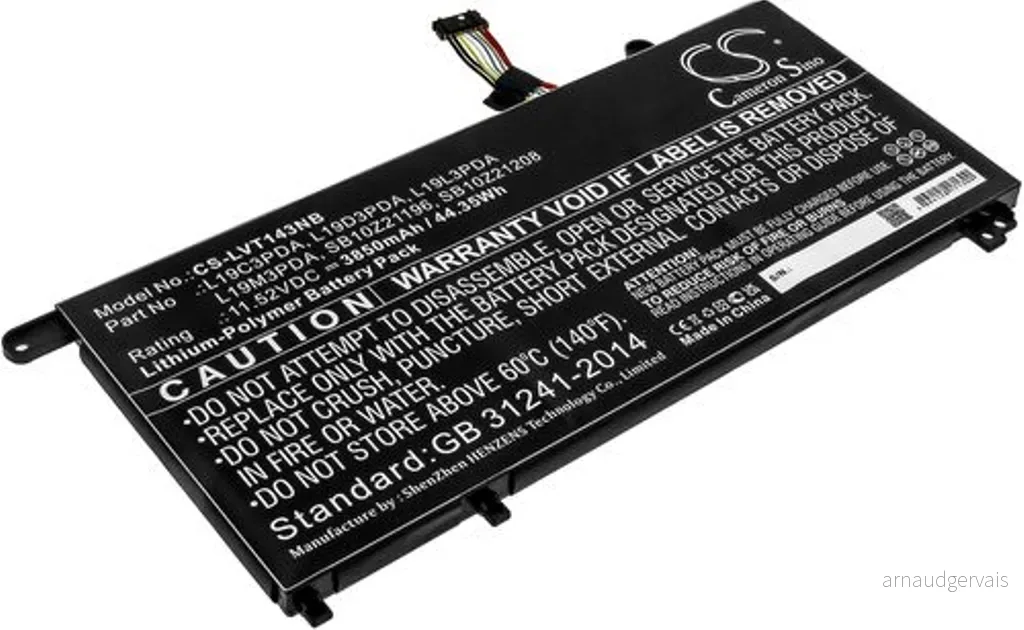 Batteri til Lenovo ThinkBook 14 G3 ACL(21A20005GE), 11.52V, 3850 mAh v:5864425