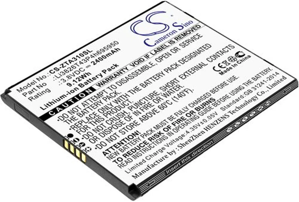 Batteri til ZTE P545, 3.8V, 2400 mAh v:3210627