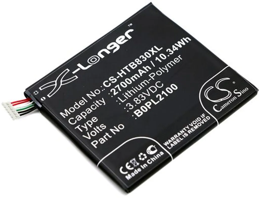 Batteri til HTC Butterfly 3, 3.83V, 2700 mAh v:8792359