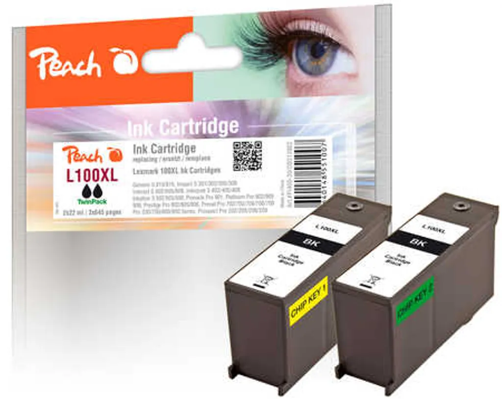 Kompatibel med Lexmark Prestige Pro805 blekkpatron, 21.5ml, svart v:2649296